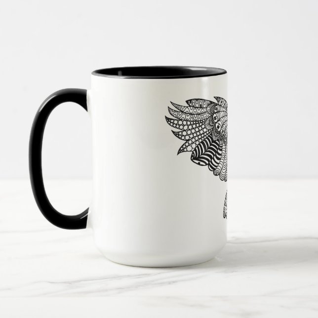 Inspired Eagle Owl Mug (Left)