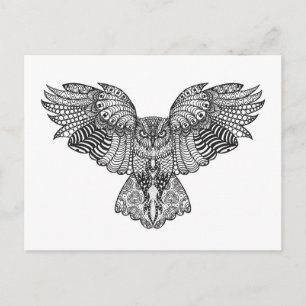 Inspired Eagle Owl Postcard
