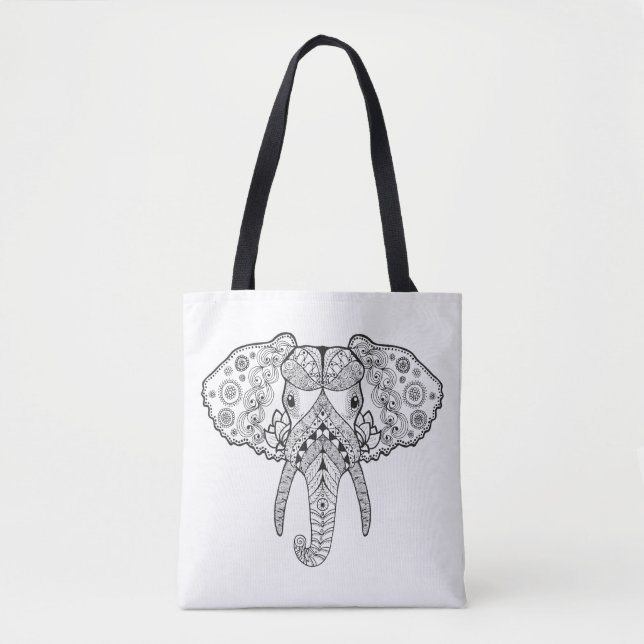 Inspired Elephant 4 Tote Bag (Front)