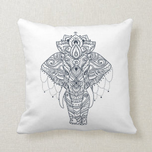 Inspired Elephant Throw Pillow