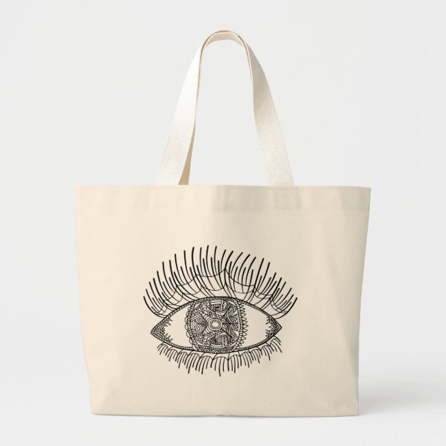 Inspired Eye Large Tote Bag (Front)