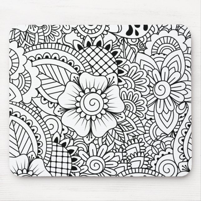 Inspired Flowers Mouse Pad (Front)