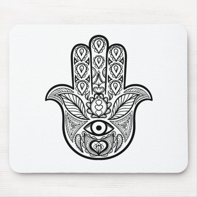 Inspired Hamsa Hand Mouse Pad (Front)