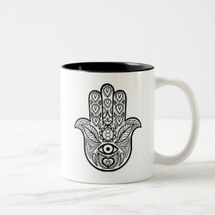 Inspired Hamsa Hand Two-Tone Coffee Mug