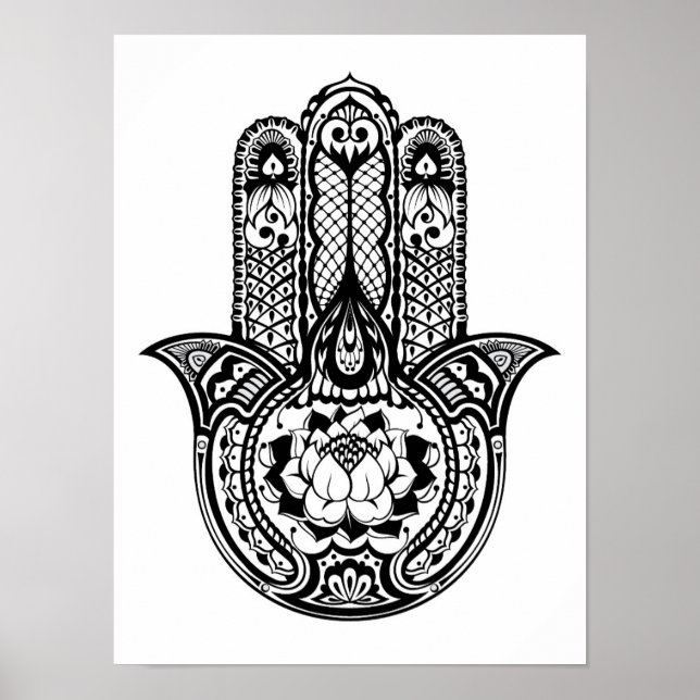 Inspired Hamsa Symbol 2 Poster (Front)
