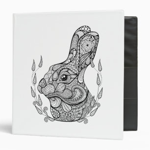 Inspired Head Of Rabbit In Wreath Binder