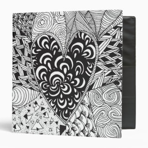 Inspired Heart Doodle Binder