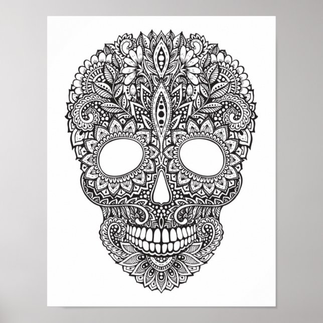 Inspired Human Skull 2 Poster (Front)