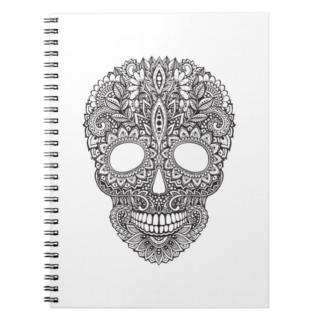 Inspired Human Skull Notebook (Front)