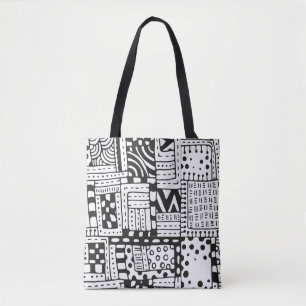 Inspired Indian Abstract Figures 2 Tote Bag