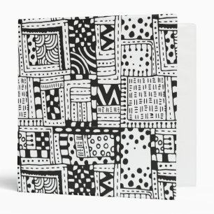 Inspired Indian Abstract Figures Binder