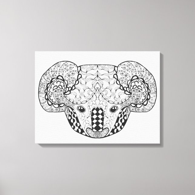 Inspired Koala Bear 6 Canvas Print (Front)