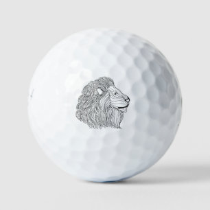Inspired Lion Head 5 Golf Balls