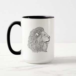 Inspired Lion Head 5 Mug