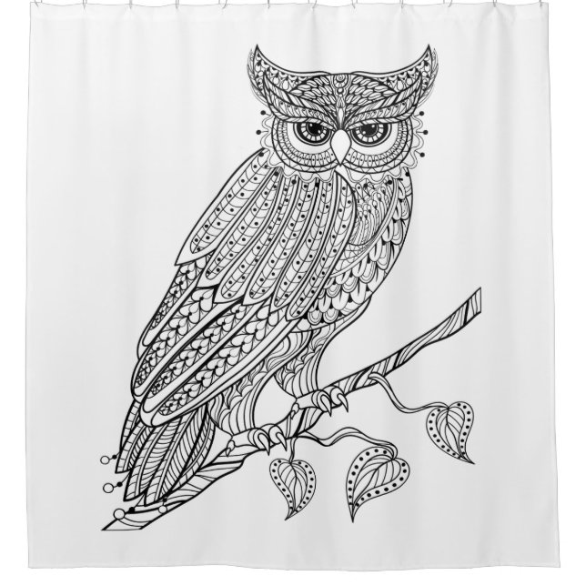 Inspired Magic Owl Sitting On Branch (Front)