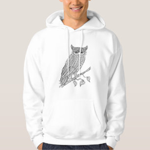 Inspired Magic Owl Sitting On Branch Hoodie