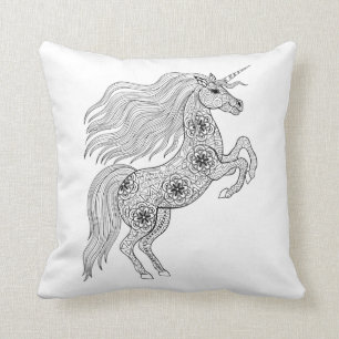 Inspired Magic Unicorn Throw Pillow