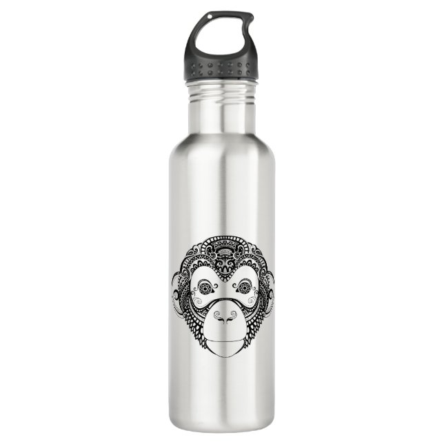 Inspired Monkey Design 710 Ml Water Bottle (Front)