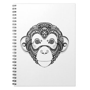 Inspired Monkey Design Notebook