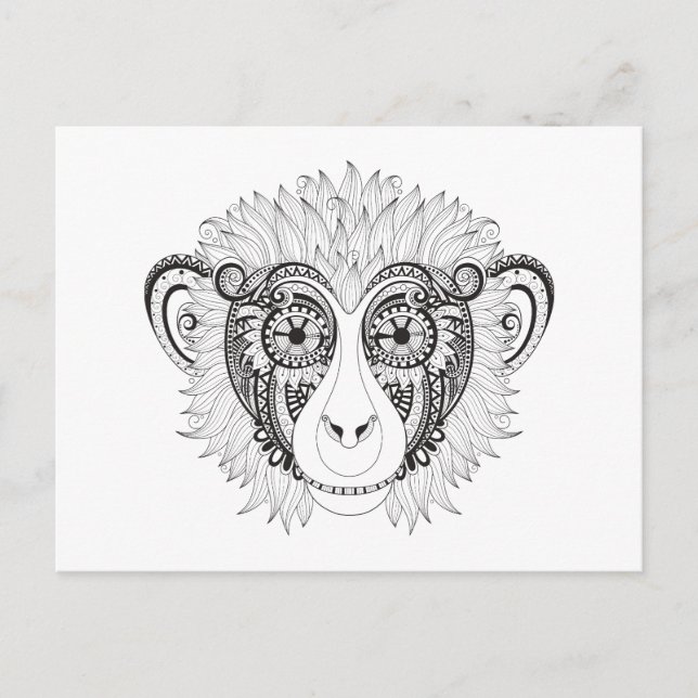 Inspired Monkey Postcard (Front)