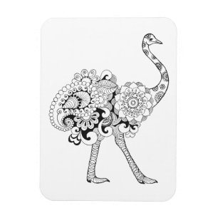 Inspired Ostrich Magnet