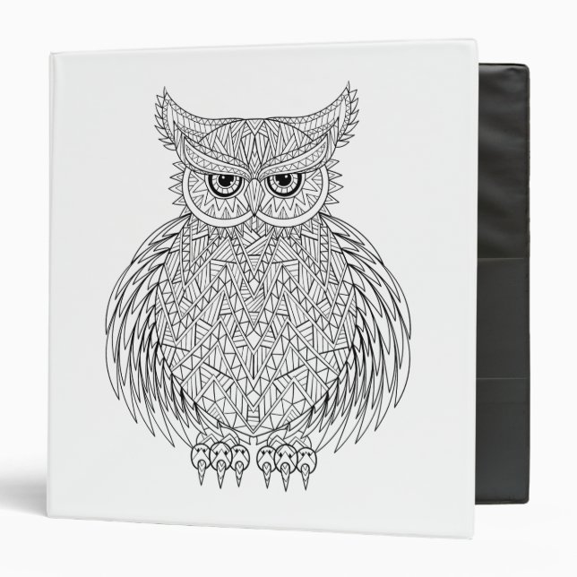 Inspired Owl Bird Totem Binder (Front/Inside)