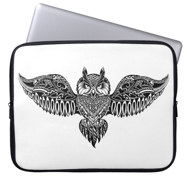 Inspired Owl Laptop Sleeve (Front)