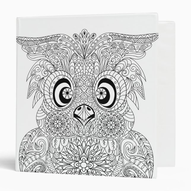 Inspired Owl Portrait Binder (Front/Inside)