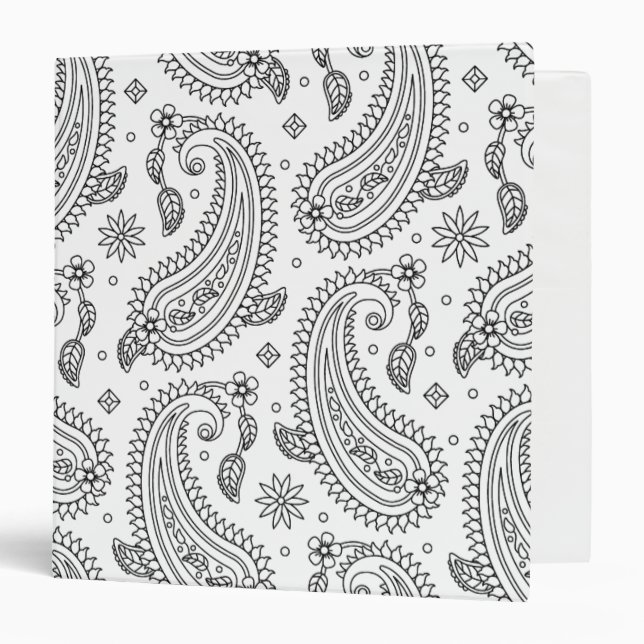 Inspired Paisley Design Binder (Front/Inside)