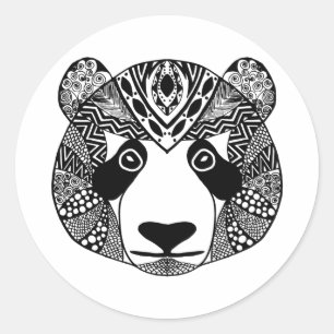 Inspired Panda Classic Round Sticker