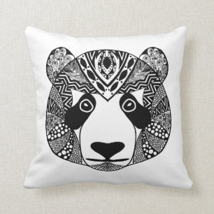 Inspired Panda Throw Pillow