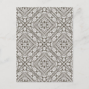 Inspired Pattern Postcard
