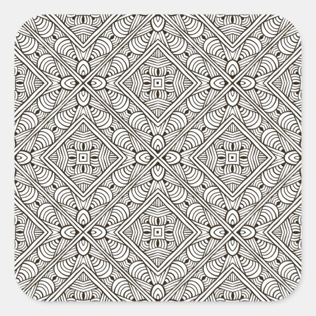 Inspired Pattern Square Sticker (Front)