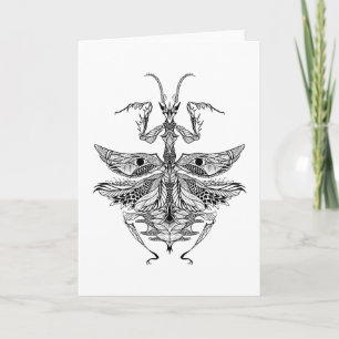 Inspired Praying Mantis Card