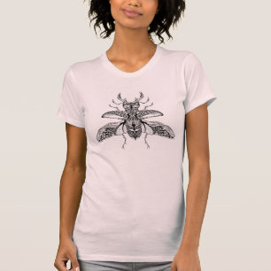Inspired Psychedelic Stag-Beetle T-Shirt
