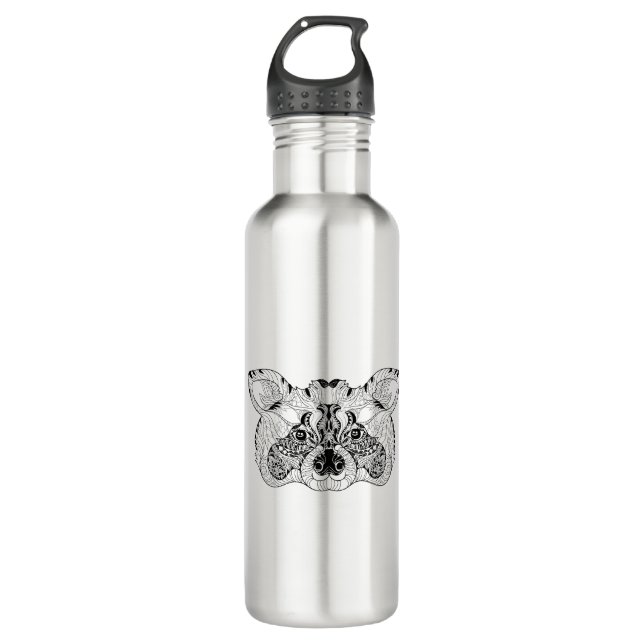 Inspired Raccoon 710 Ml Water Bottle (Front)