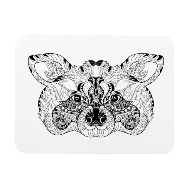Inspired Raccoon Magnet (Horizontal)