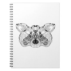Inspired Raccoon Notebook