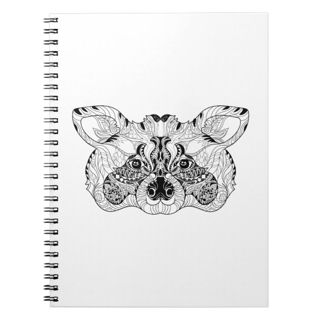 Inspired Raccoon Notebook (Front)