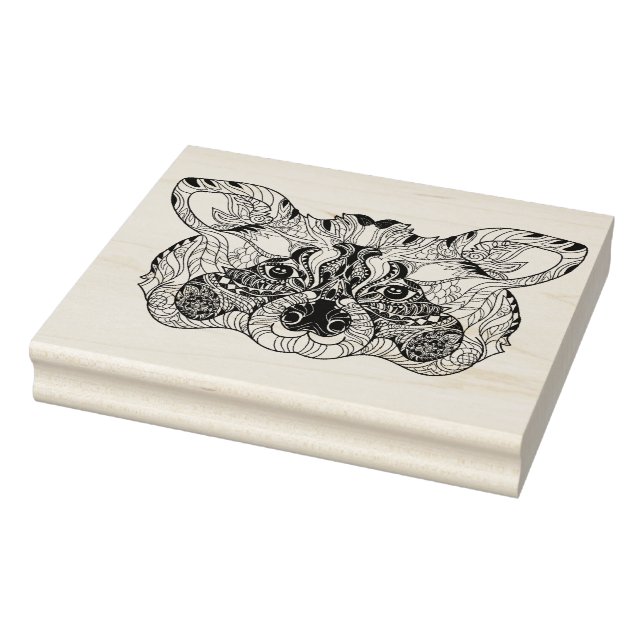 Inspired Raccoon Rubber Stamp (Stamp)