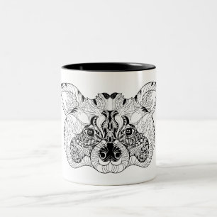 Inspired Raccoon Two-Tone Coffee Mug