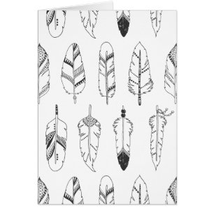 Inspired Retro Feather Pattern