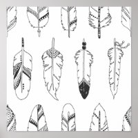 Inspired Retro Feather Pattern 2