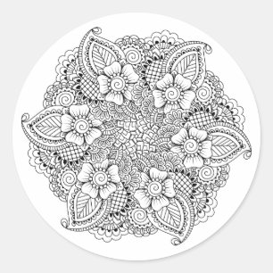 Inspired Round Element Classic Round Sticker