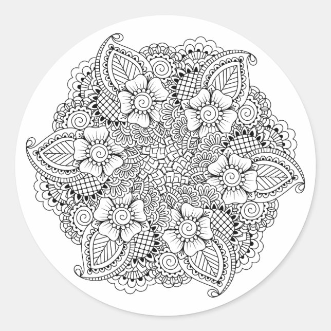 Inspired Round Element Classic Round Sticker (Front)