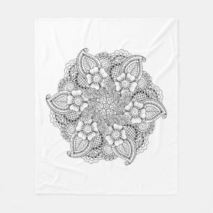 Inspired Round Element Fleece Blanket