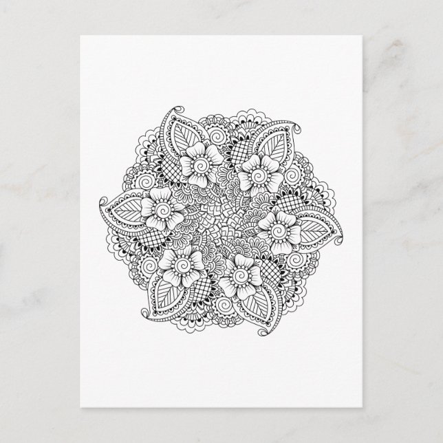 Inspired Round Element Postcard (Front)