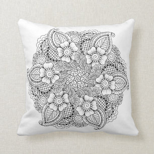 Inspired Round Element Throw Pillow