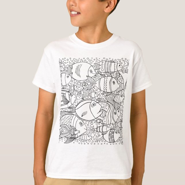 Inspired School Of Fish T-Shirt (Front)