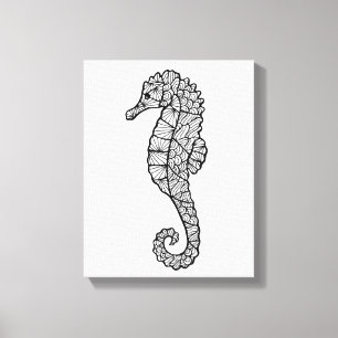 Inspired Sea Horse 6 Canvas Print